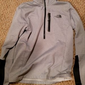North Face Pullover Light Gray Small